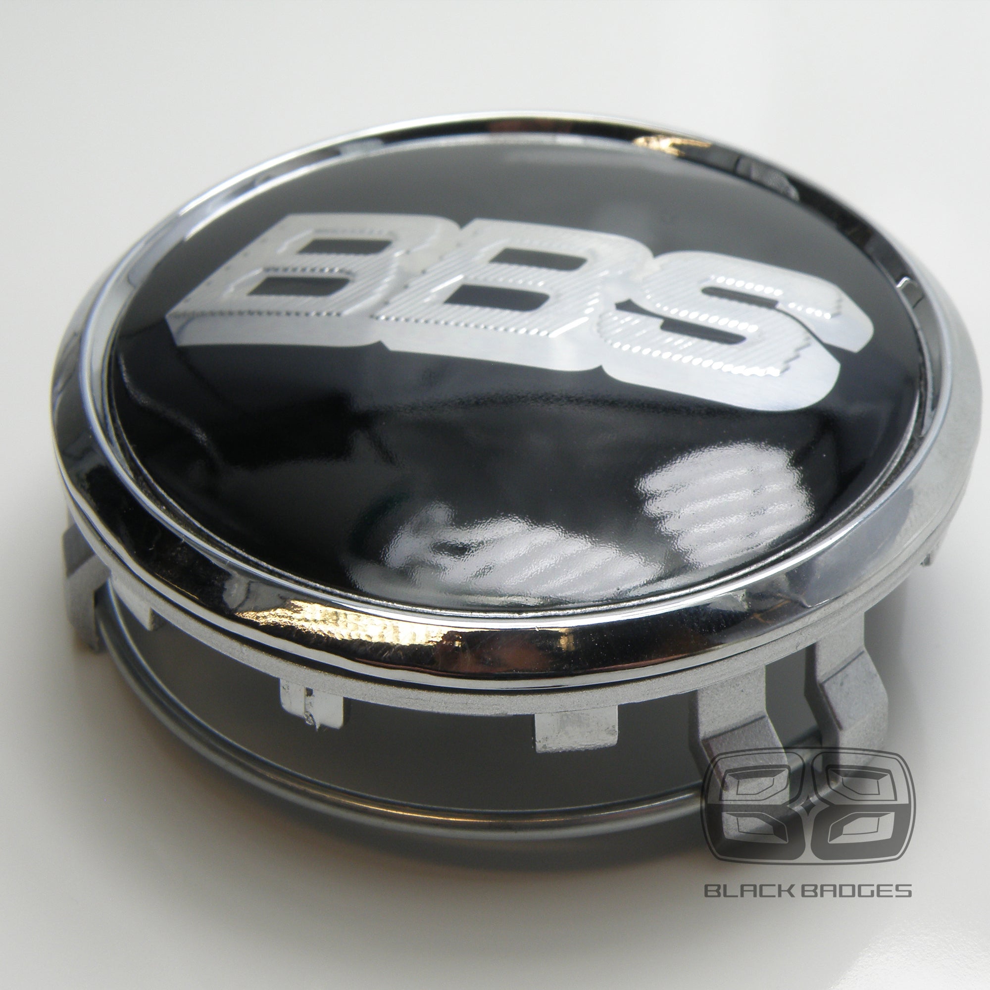 BLACK BBS CENTRE CAPS to fit ALL MERCEDES ALLOY WHEELS 75mm