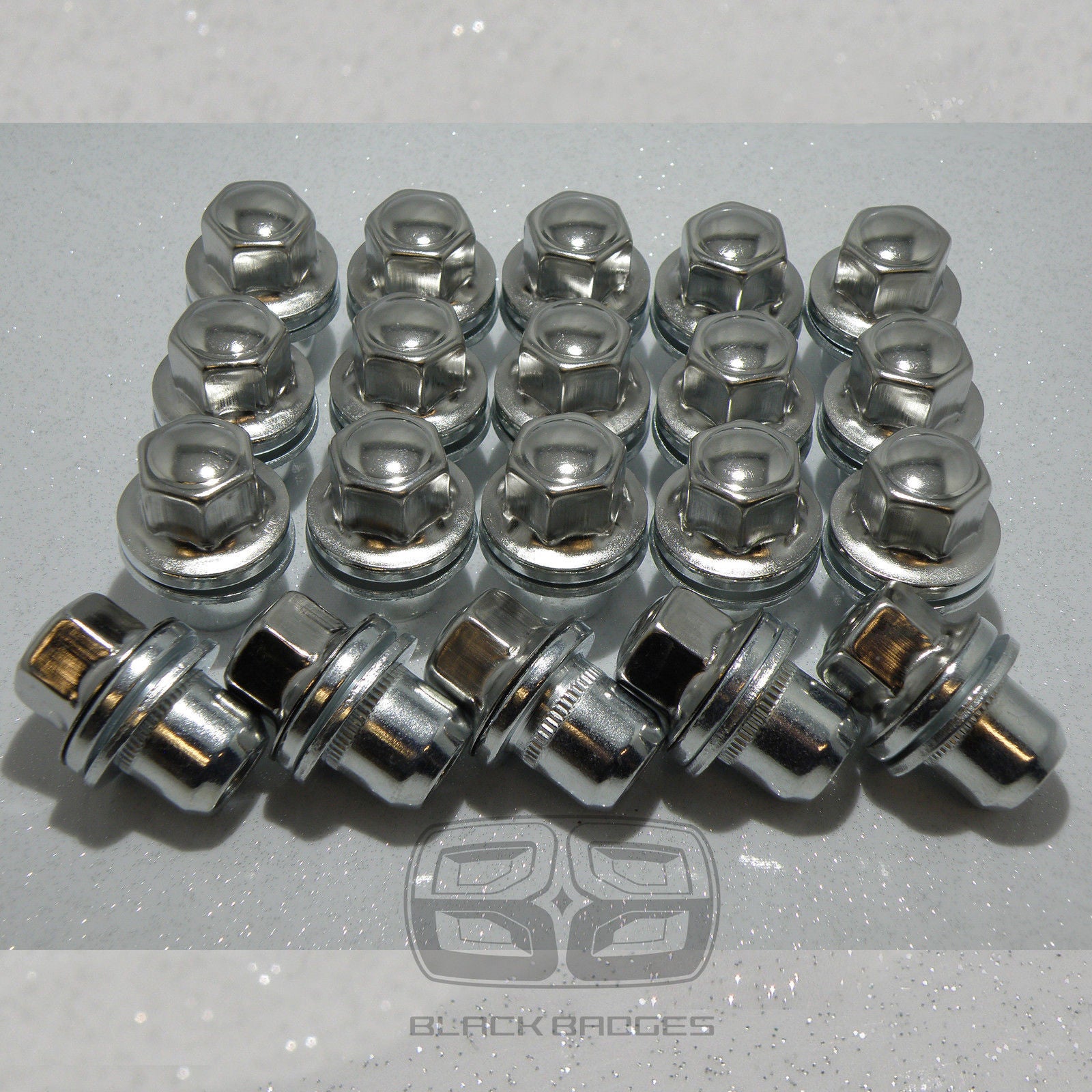 A SET OF 20 23mm RANGE ROVER DISCOVERY SPORT VOGUE ALLOY WHEEL BOLTS NUTS