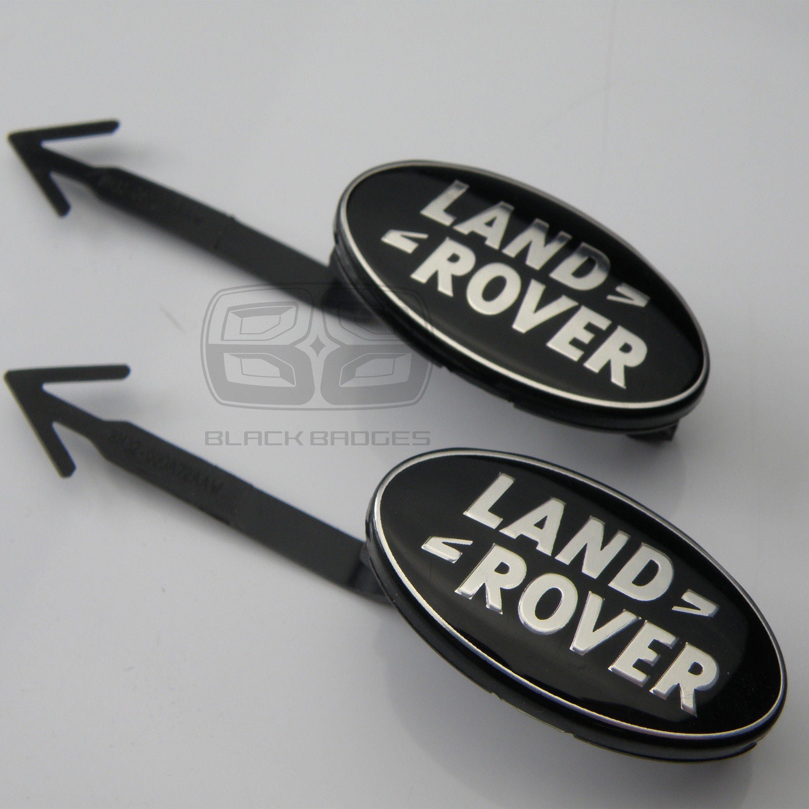 RANGE ROVER SPORT BLACK SUPERCHARGED INTERIOR ARROW DOOR BADGE BADGES PAIR SET