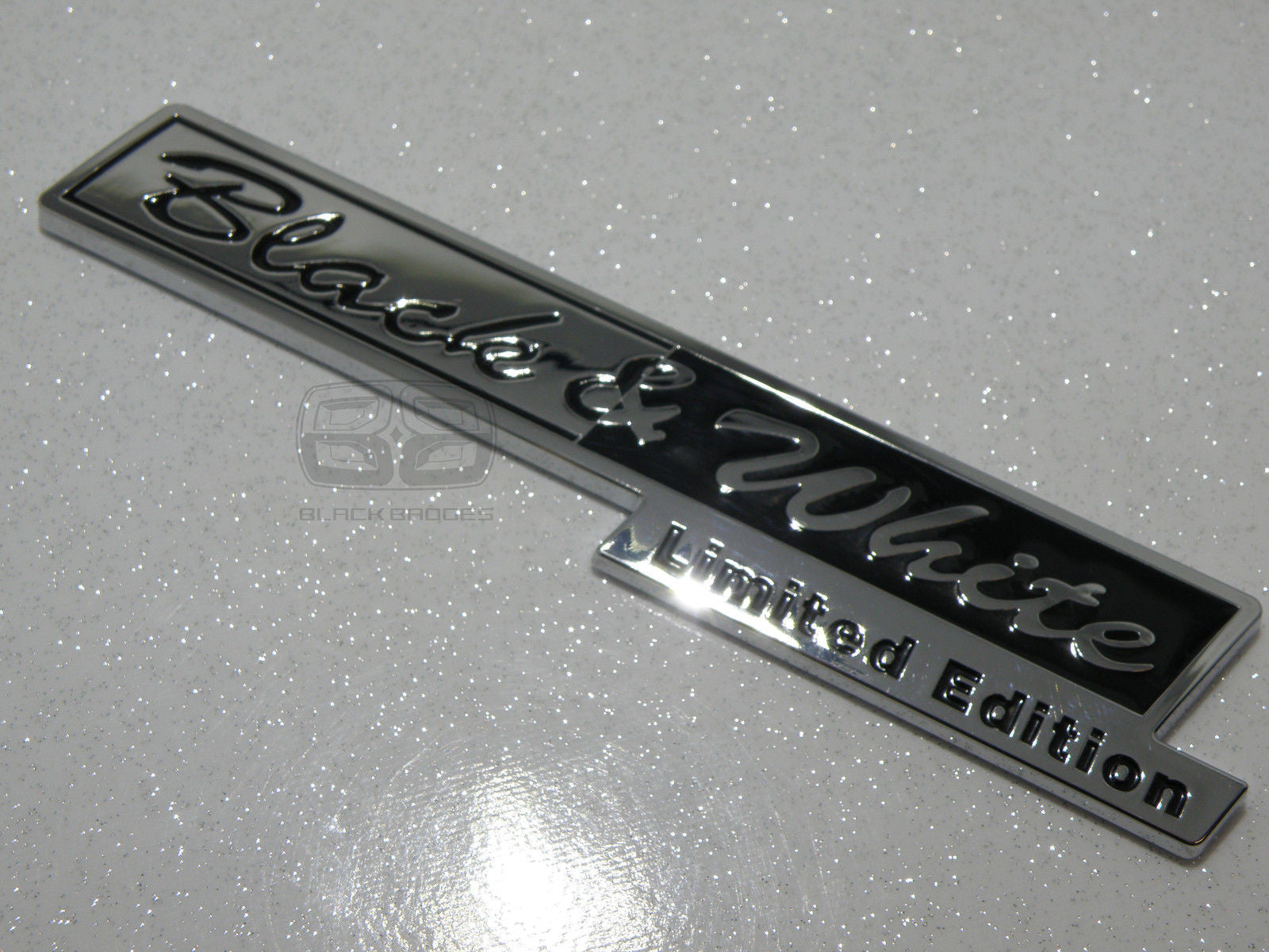 CHROME BLACK AND WHITE LIMITED EDITION CAR VAN BIKE RANGE ROVER VW LTD SPECIAL