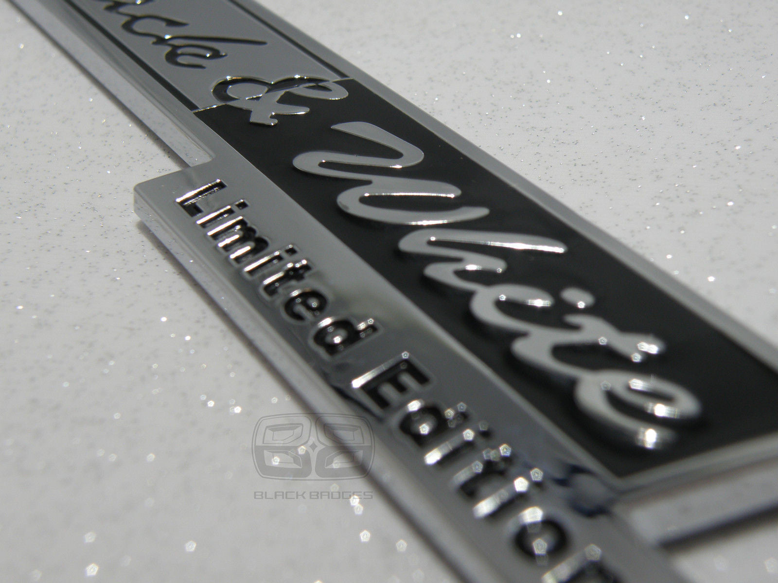 CHROME BLACK AND WHITE LIMITED EDITION CAR VAN BIKE RANGE ROVER VW LTD SPECIAL