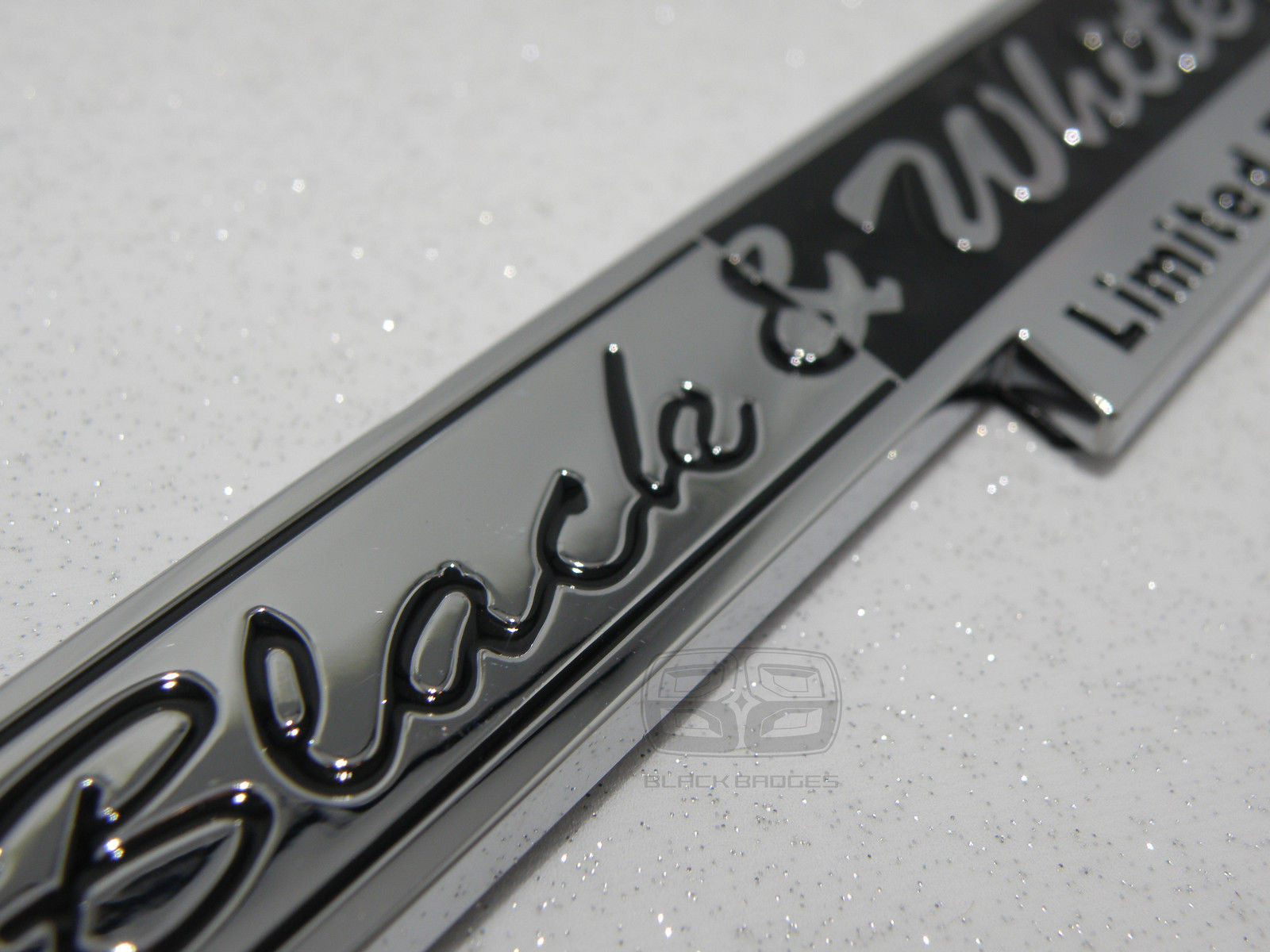 CHROME BLACK AND WHITE LIMITED EDITION CAR VAN BIKE RANGE ROVER VW LTD SPECIAL