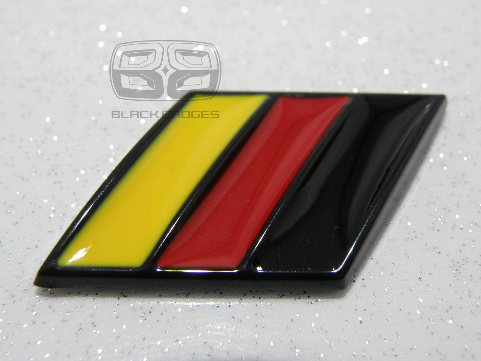 GERMAN FLAG RACING CAR BADGE VW GOLF GTI RS4 BMW 3 5 SERIES AUDI CLASSIC RETRO