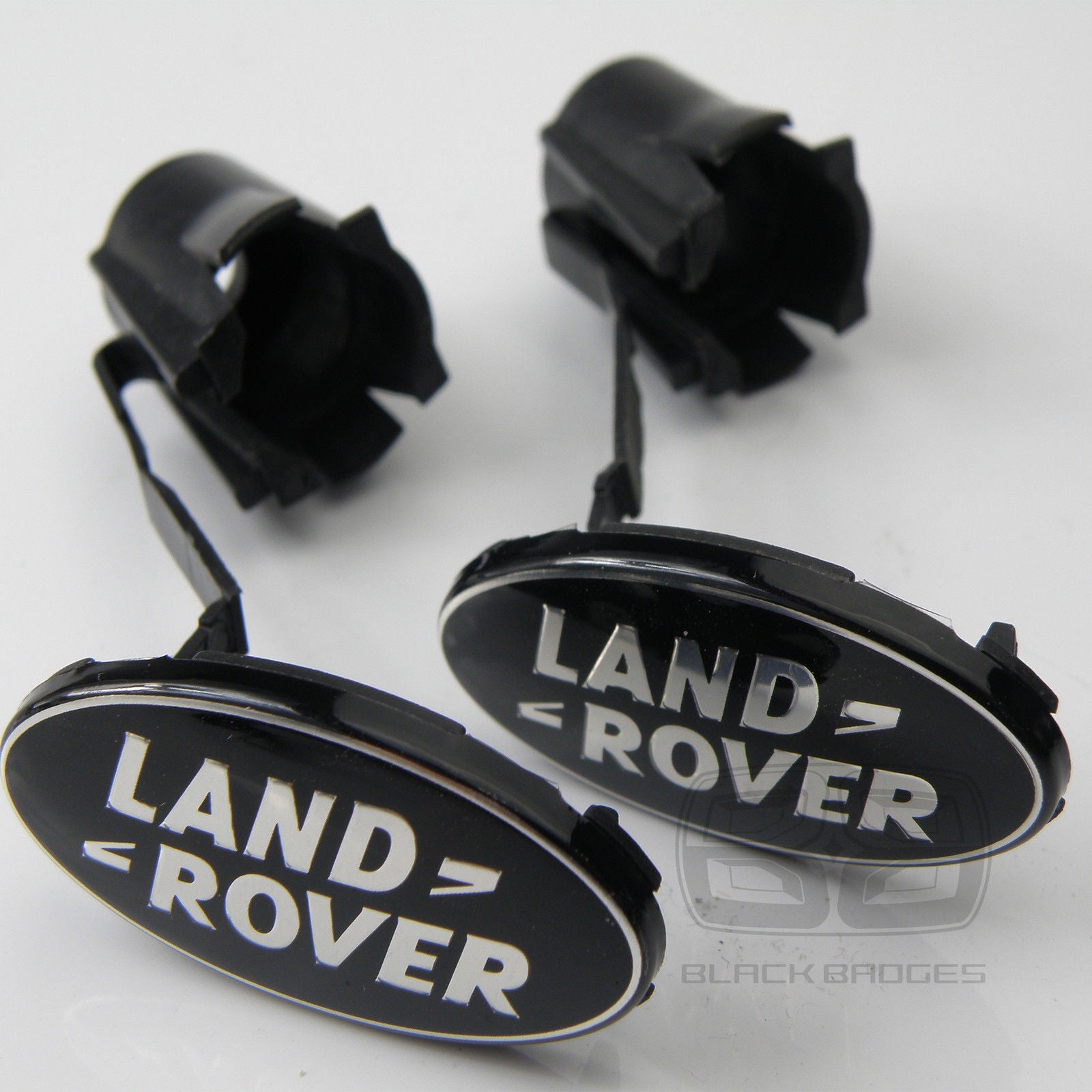 RANGE ROVER SPORT BLACK SUPERCHARGED INTERIOR CUP DOOR BADGE BADGES PAIR SET