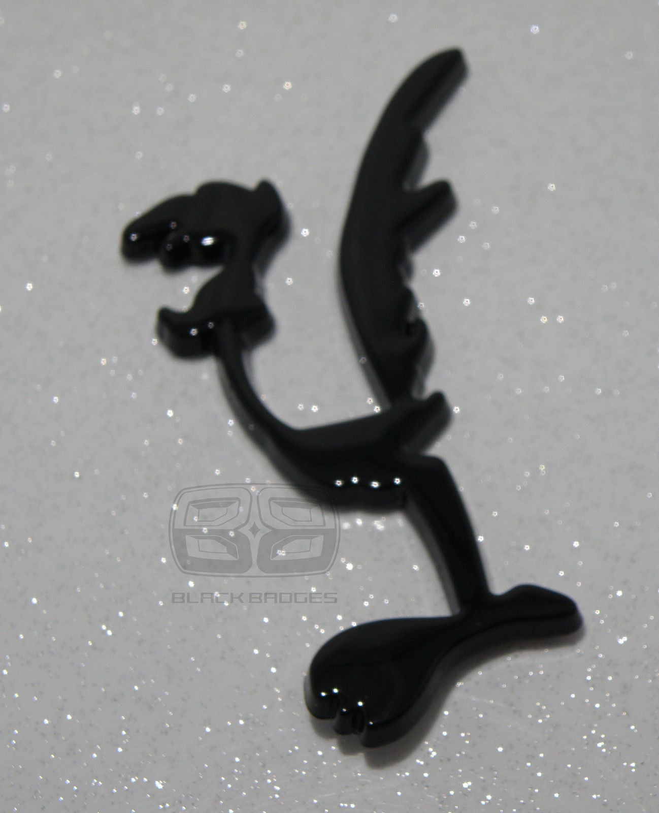 ROAD RUNNER BLACK 3D JOGGING JOG FITNESS CLUB CAR BIKE FUN FUNNY STICK ON BADGE