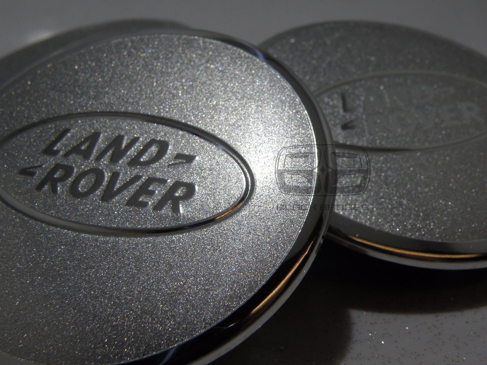 GENUINE LAND RANGE ROVER SPORT VOGUE SPARKLE SILVER CHROME ALLOY WHEEL CENTRE CAPS