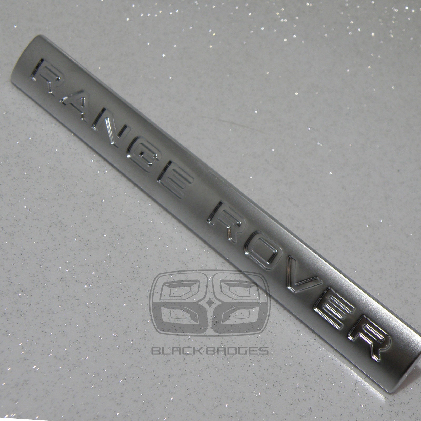 RANGE ROVER VOGUE SILVER DASH DASHBOARD INTERIOR TRIM BADGE REAR BACK TAILGATE