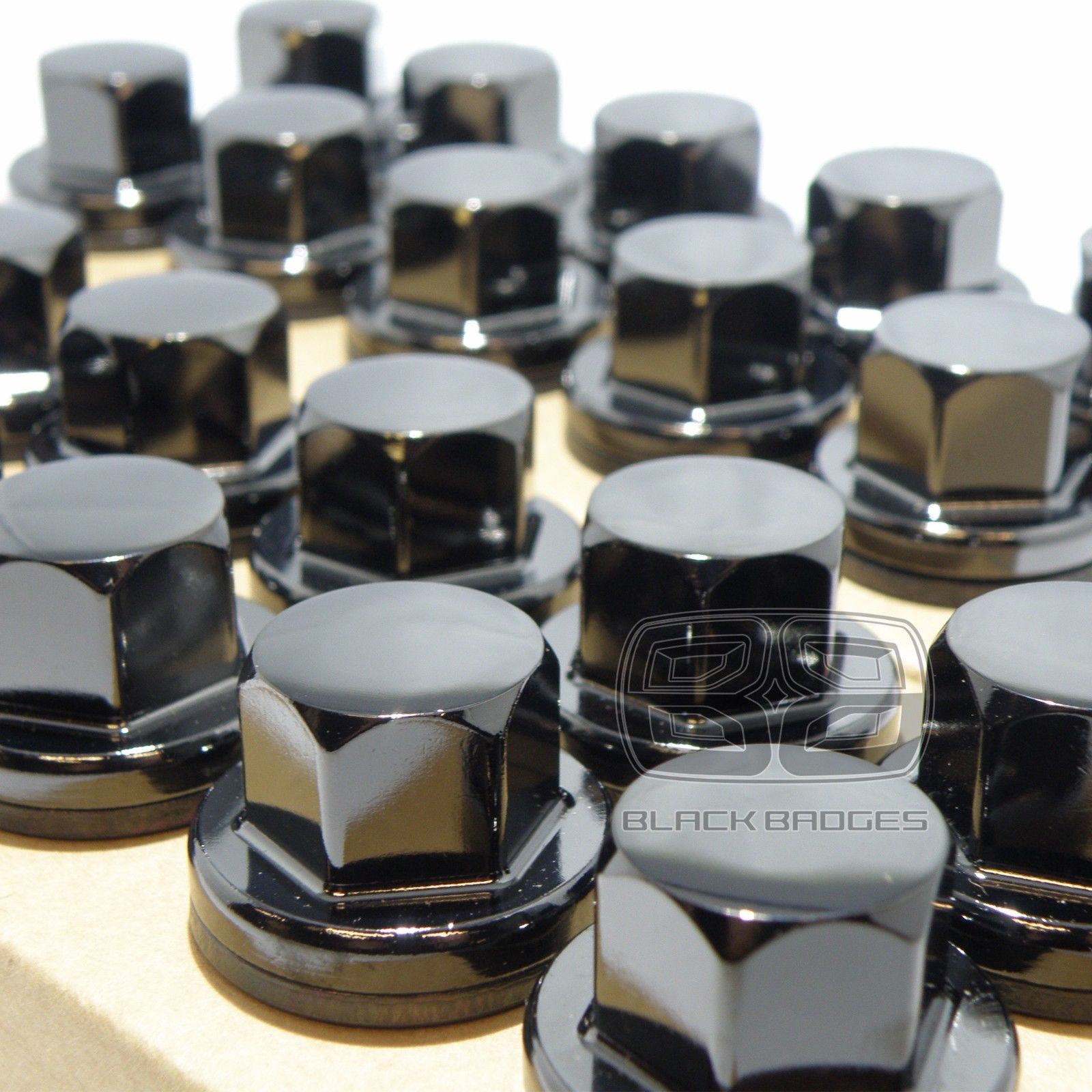 20x GENUINE OE BLACK LAND RANGE ROVER SPORT 2006-2016 ALLOY WHEEL NUTS BOLTS
