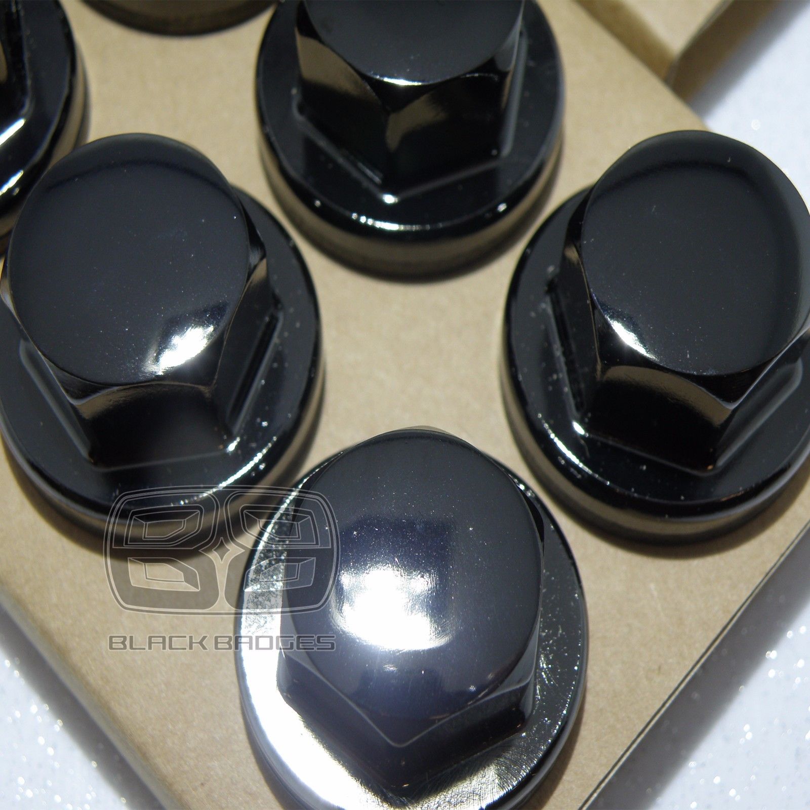 20x BLACK GENUINE OE LAND RANGE ROVER VOGUE L322 L405 ALLOY WHEEL NUTS BOLTS