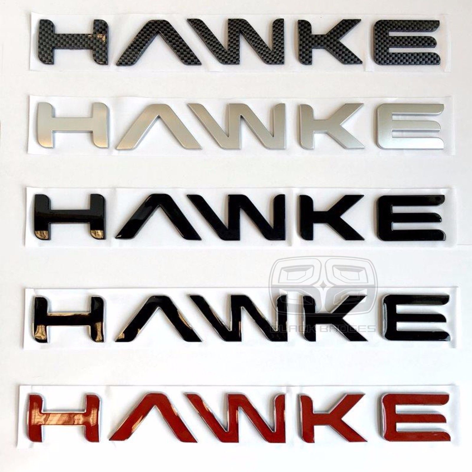 RANGE ROVER DISCOVERY SPORT VOGUE EVOQUE RED CHROME HAWKE BONNET LETTERING BADGE