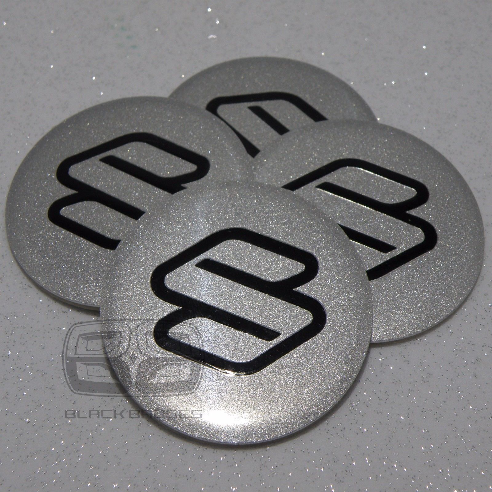 60mm SUZUKI ALLOY WHEEL CENTRE CAP BADGES CAPS 50 mm 6CM SPARKLE SILVER BLACK