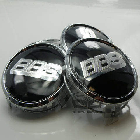 BLACK BBS CENTRE CAPS to fit ALL MERCEDES ALLOY WHEELS 75mm