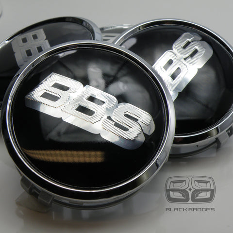 BLACK BBS CENTRE CAPS to fit ALL MERCEDES ALLOY WHEELS 75mm
