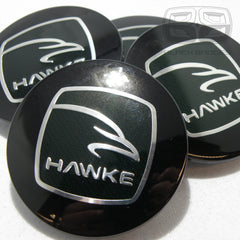 GENUINE 62mm HAWKE BLACK ALLOY WHEEL CENTRE CAPS RANGE ROVER SPORT VOGUE DISCOVERY