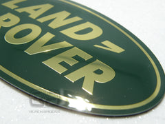 LAND ROVER DISCOVERY 4 BIGGER LARGE FRONT OVAL GRILL BADGE GREEN GOLD 09-14