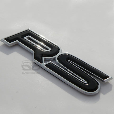 RS BLACK CHROME LIP EDGE BADGE