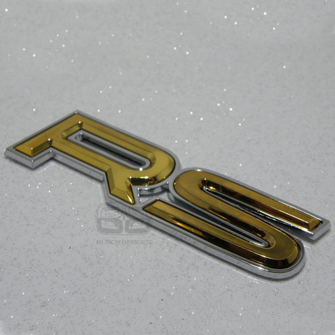 RS GOLD CHROME LIP EDGE BADGE
