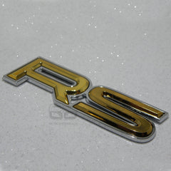 RS GOLD CHROME LIP EDGE BADGE