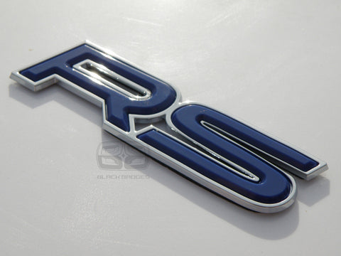 RS BLUE CHROME LIP EDGE BADGE
