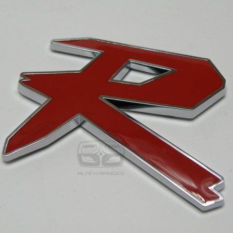 RED CHROME LIP BIG TYPE R BADGE HONDA BOOT TAILGATE BACK REAR DOOR CIVIC ACCORD