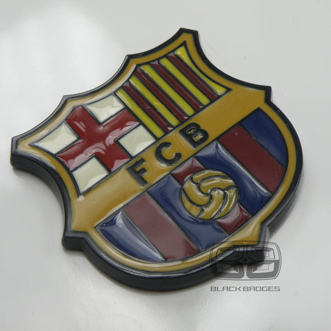 FCB F C BARCELONA FOOTBALL FLAG RACING CAR BADGE VW GOLF GTI RS4 BMW 3 5 SERIES CLASSIC CHEQUERED