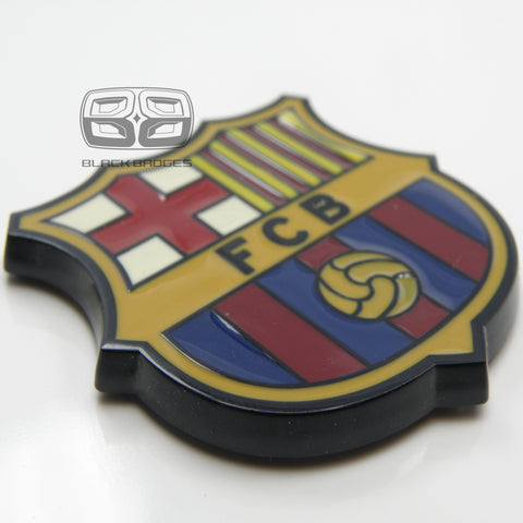FCB F C BARCELONA FOOTBALL FLAG RACING CAR BADGE VW GOLF GTI RS4 BMW 3 5 SERIES CLASSIC CHEQUERED