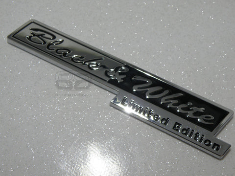 CHROME BLACK AND WHITE LIMITED EDITION CAR VAN BIKE RANGE ROVER VW LTD SPECIAL