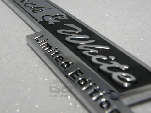 CHROME BLACK AND WHITE LIMITED EDITION CAR VAN BIKE RANGE ROVER VW LTD SPECIAL