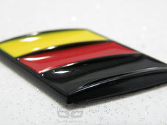 GERMAN FLAG RACING CAR BADGE VW GOLF GTI RS4 BMW 3 5 SERIES AUDI CLASSIC RETRO