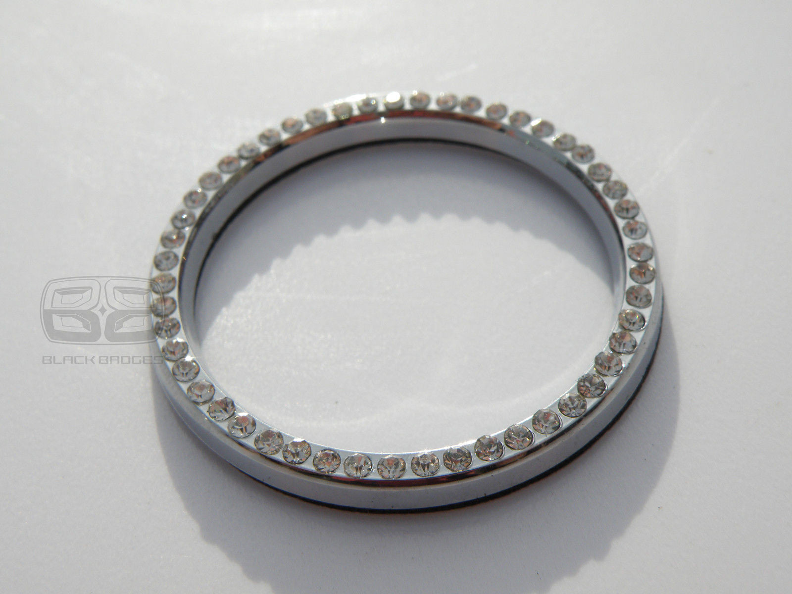 CHROME DIAMANTE DIAMOND START STOP STARTER BUTTON SURROUND RING