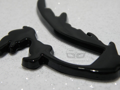 ROAD RUNNER BLACK 3D JOGGING JOG FITNESS CLUB CAR BIKE FUN FUNNY STICK ON BADGE
