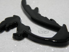 ROAD RUNNER BLACK 3D JOGGING JOG FITNESS CLUB CAR BIKE FUN FUNNY STICK ON BADGE