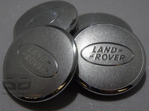 GENUINE LAND RANGE ROVER SPORT VOGUE SPARKLE SILVER CHROME ALLOY WHEEL CENTRE CAPS
