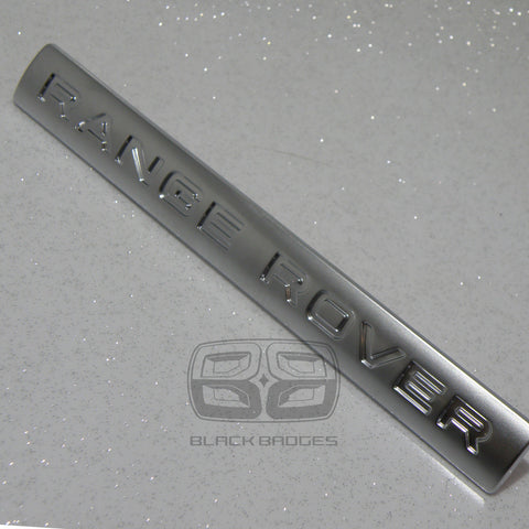 RANGE ROVER VOGUE SILVER DASH DASHBOARD INTERIOR TRIM BADGE REAR BACK TAILGATE