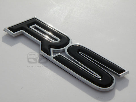RS BLACK CHROME LIP EDGE BADGE