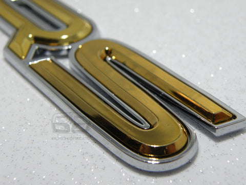 RS GOLD CHROME LIP EDGE BADGE