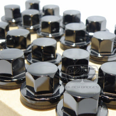 20x GENUINE OE BLACK LAND RANGE ROVER SPORT 2006-2016 ALLOY WHEEL NUTS BOLTS