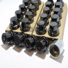 23mm RANGE ROVER DISCOVERY SPORT VOGUE BLACK ALLOY LOCKING WHEEL BOLTS NUTS
