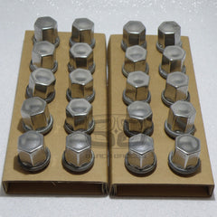 20x GENUINE OEM LAND RANGE ROVER EVOQUE ALLOY WHEEL NUTS STAINLESS CAPS BOLTS