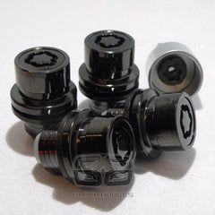 23mm RANGE ROVER DISCOVERY SPORT VOGUE BLACK ALLOY WHEEL LOCK LOCKING NUTS BOLTS