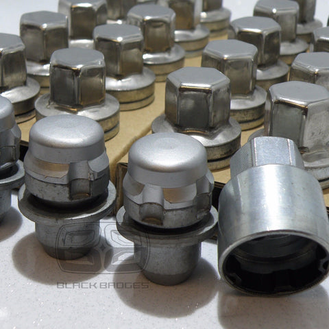 GENUINE LAND RANGE ROVER VOGUE L322 L405 ALLOY WHEEL NUTS LOCK BOLTS LOCKERS SET