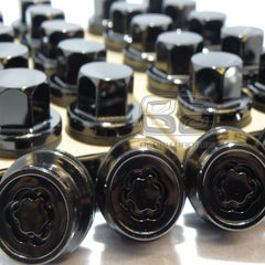23mm RANGE ROVER DISCOVERY SPORT VOGUE BLACK ALLOY LOCKING WHEEL BOLTS NUTS
