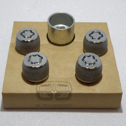 GENUINE LAND RANGE ROVER EVOQUE ALLOY WHEEL NUTS LOCK BOLTS LOCKERS SET & KEY