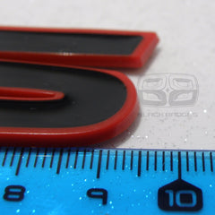 RS BLACK RED LIP EDGE BADGE