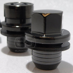 23mm RANGE ROVER DISCOVERY SPORT VOGUE BLACK ALLOY LOCKING WHEEL BOLTS NUTS