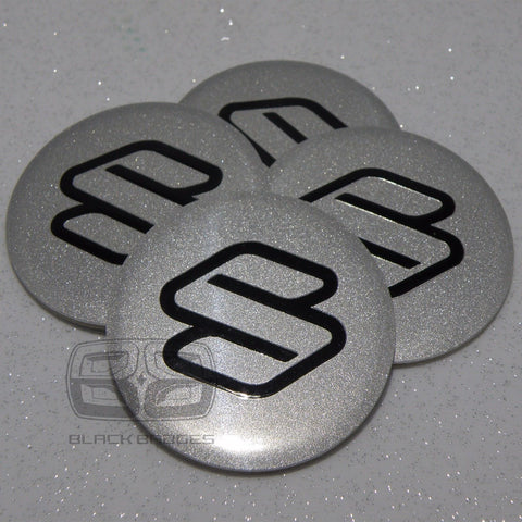 60mm SUZUKI ALLOY WHEEL CENTRE CAP BADGES CAPS 50 mm 6CM SPARKLE SILVER BLACK