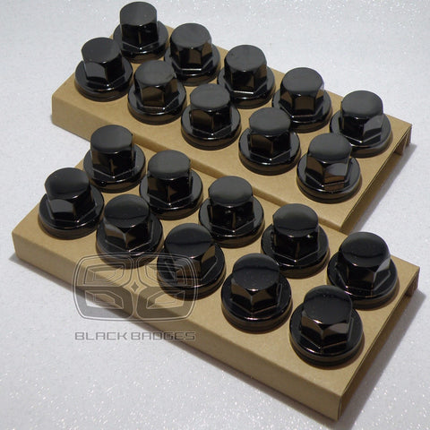 20x GENUINE OE BLACK LAND RANGE ROVER SPORT 2006-2016 ALLOY WHEEL NUTS BOLTS