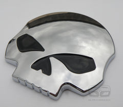 CHROME 3D SKULL CAR VAN BIKE QUAD BADGE MOTORBIKE MX BMW VW AUDI BMW FORD MOTO X