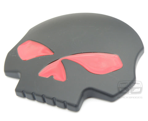 BLACK RED 3D SKULL CAR VAN BIKE QUAD BADGE MOTORBIKE MX BMW VW AUDI BMW FORD