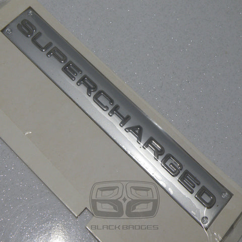 RANGE ROVER SPORT VOGUE EVOQUE BLACK SUPERCHARGED SC REAR BACK TAILGATE BADGE